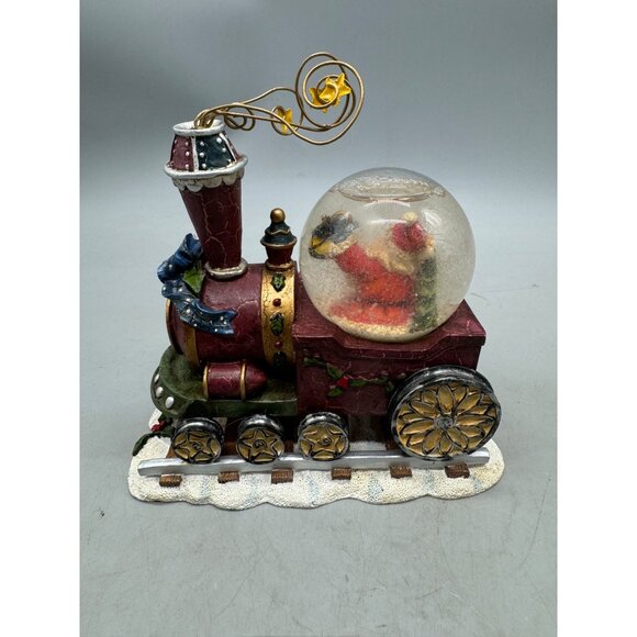 Flowers Inc. Christmas Santa Claus Train Snow Globe Decoration READ - Picture 5 of 9